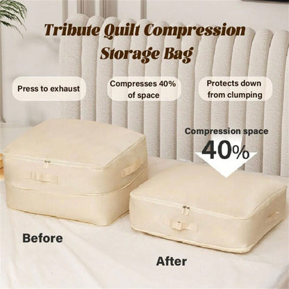 Storage Space Saving Self Compression Organizer