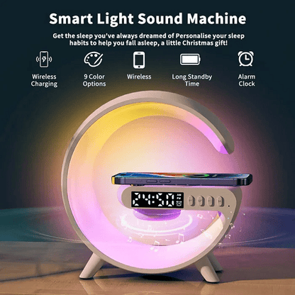 G-Shape LED Wireless Charging Speaker Lamp