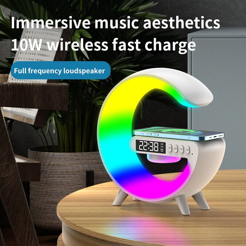 G-Shape LED Wireless Charging Speaker Lamp